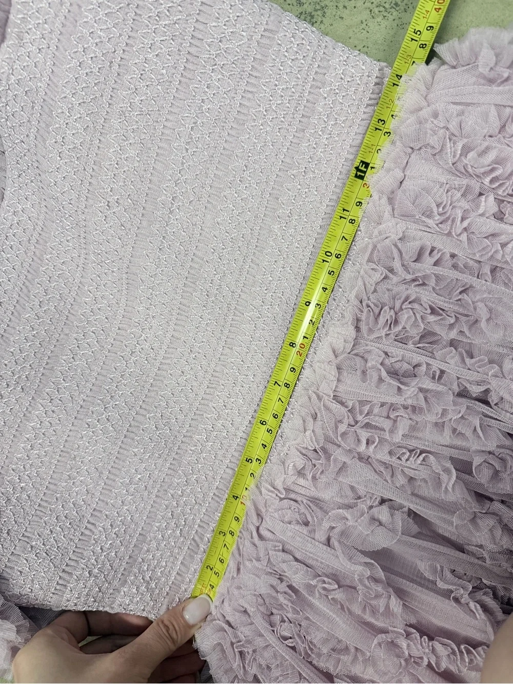 IVY CITY CO. CLOUD NINE SIZE L purple lilac tulle‎ midi